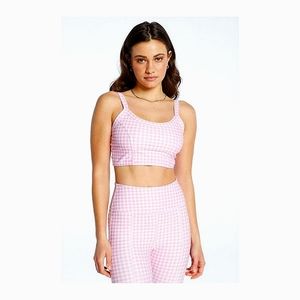 Year of Ours pink gingham bralette